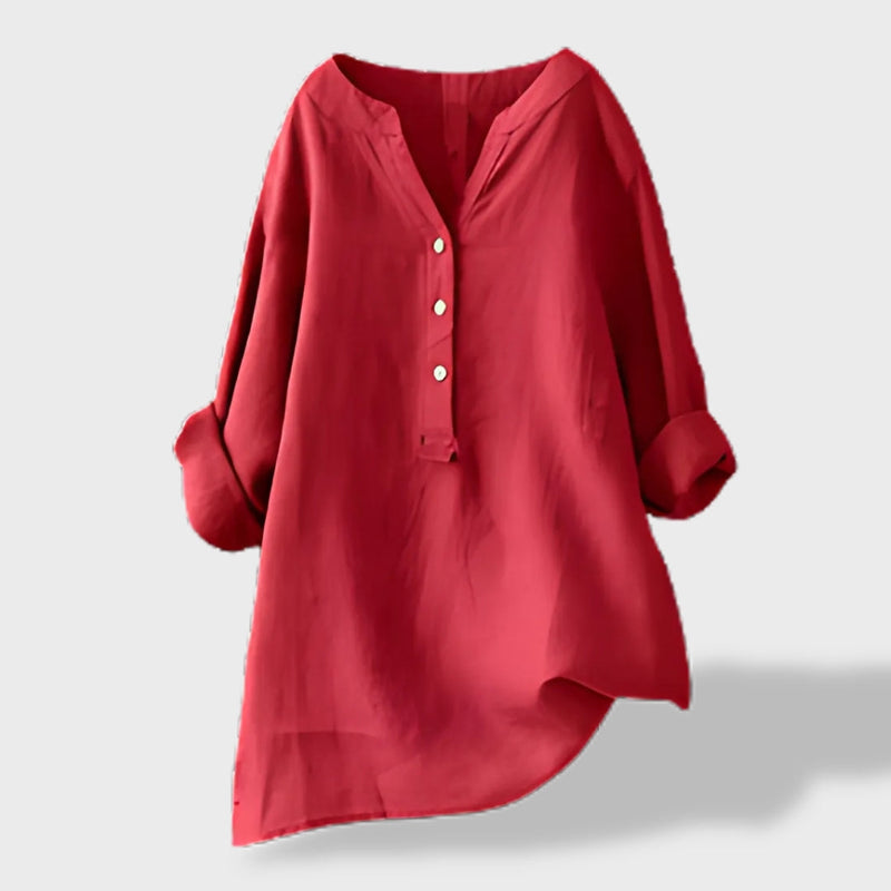 Beatriz|Camisa de linho leve para o verão