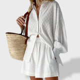 Maud | Conjunto elegante de camisas e calças de linho