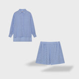 Maud | Conjunto elegante de camisas e calças de linho