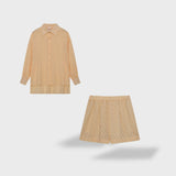 Maud | Conjunto elegante de camisas e calças de linho