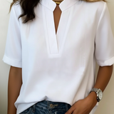 Amália — Blusa elegante com colarinho