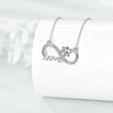 Colar de Prata Infinito para Peludos Forever Connected