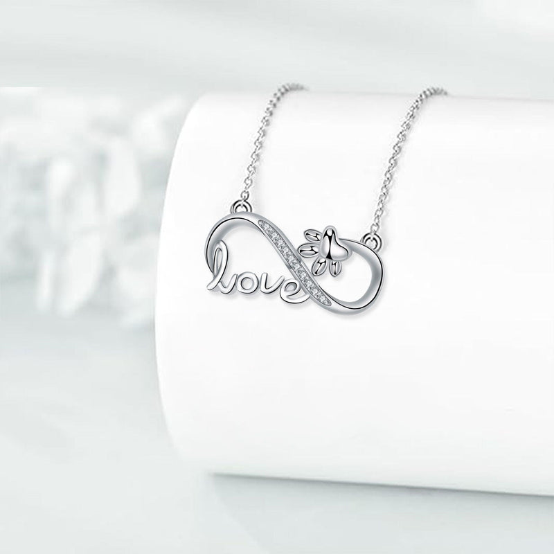 Colar de Prata Infinito para Peludos Forever Connected