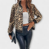 Raquel - Casaco Elegante de Estampado de Leopardo