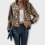 Raquel - Casaco Elegante de Estampado de Leopardo