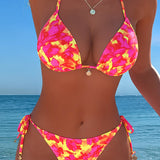 Sexy Halter Tie-Dye Bikini