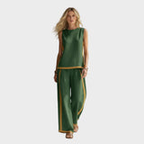 Teresa - Conjunto Elegante de Roupa de Linho