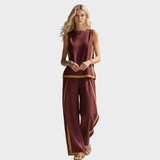 Teresa - Conjunto Elegante de Roupa de Linho