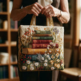 Bolsa Artesanal Acolchoada de Design Floral | Delicadeza em Flor