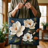 Bolsa Artesanal Acolchoada Magnólia Elegante | Elegância em Flor