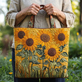 Bolsa Clássica Acolchoada Girassóis | Calor do Verão