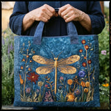 Bolsa Estofada Libélula Dourada | Voo Dourado