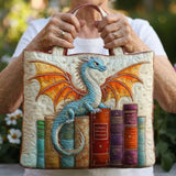 Bolsa Acolchoada Dragão Esmeralda, Protetor dos Livros | Fantasia Guardiã