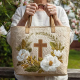 Bolsa Artesanal Cruz Sagrada | Fé que Acompanha