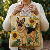 Bolsa Artesanal Pastor Alemão com Estampa Floral | Lealdade Florida