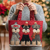 Bolsa Artesanal Trio de Schnauzers | Companhia Divertida
