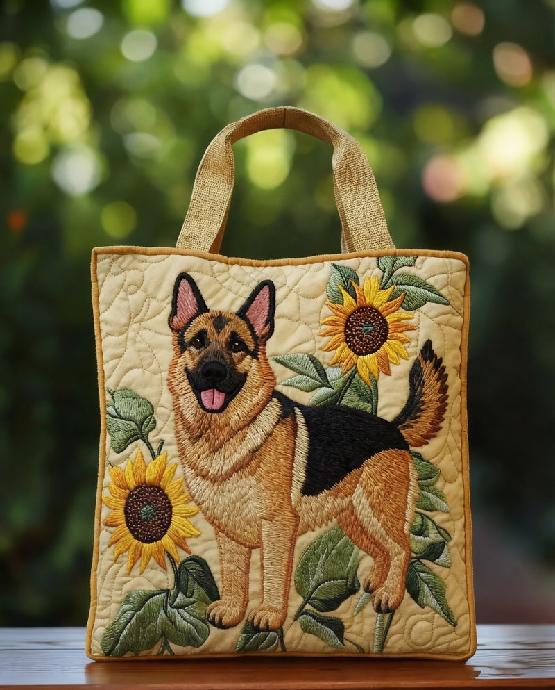 Bolsa Estampado Floral Pastor Alemão