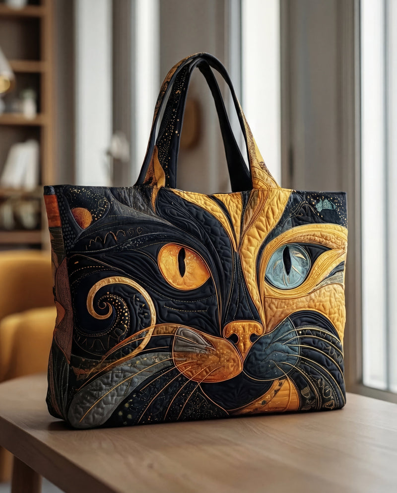 Bolsa Artesanal Gato Místico