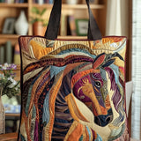 Bolsa Artesanal Cavalo em Mosaico Multicolor
