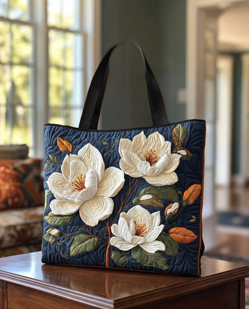 Bolsa Artesanal Acolchado Magnólia Delicada