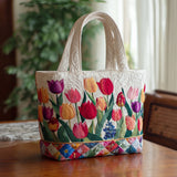 Bolso Artesanal Acolchado "Tulipa"