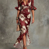 Rita | Vestido Longo com Estampa Floral
