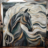 Cobertor Almofadado Graça Equestre | Elegância Galopante