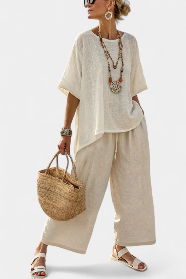Catarina| Conjunto Daisy minimalista, confortável e elegante