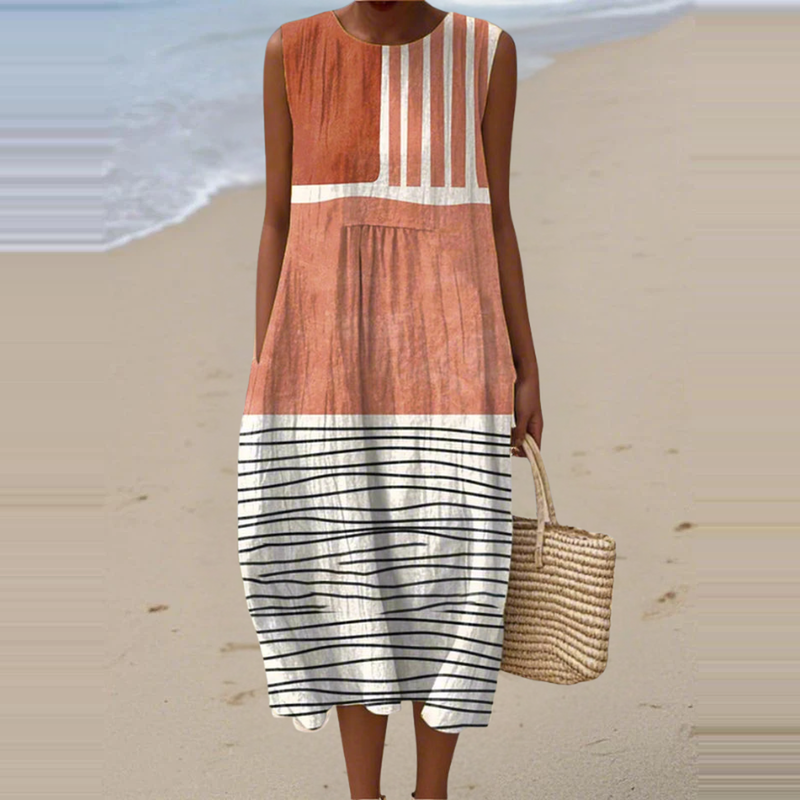 Rebeca | Vestido Midi Sem Mangas