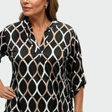 Camisa de manga longa com design elegante