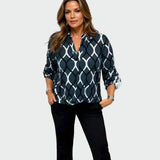 Camisa de manga longa com design elegante