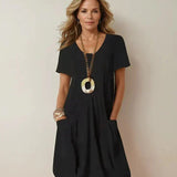 Oriana | Vestido Maxi Casual de Caimento Fluido