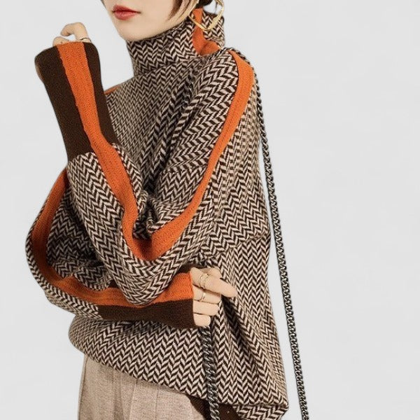 Leonor | Sweater de gola alta de luxo