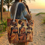 Bolsa de Praia Feita à Mão | Melanin Queens Glow