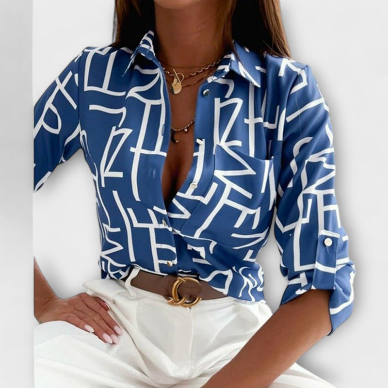 Romina | Blusa clássica com colarinho