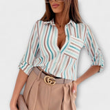Romina | Blusa clássica com colarinho